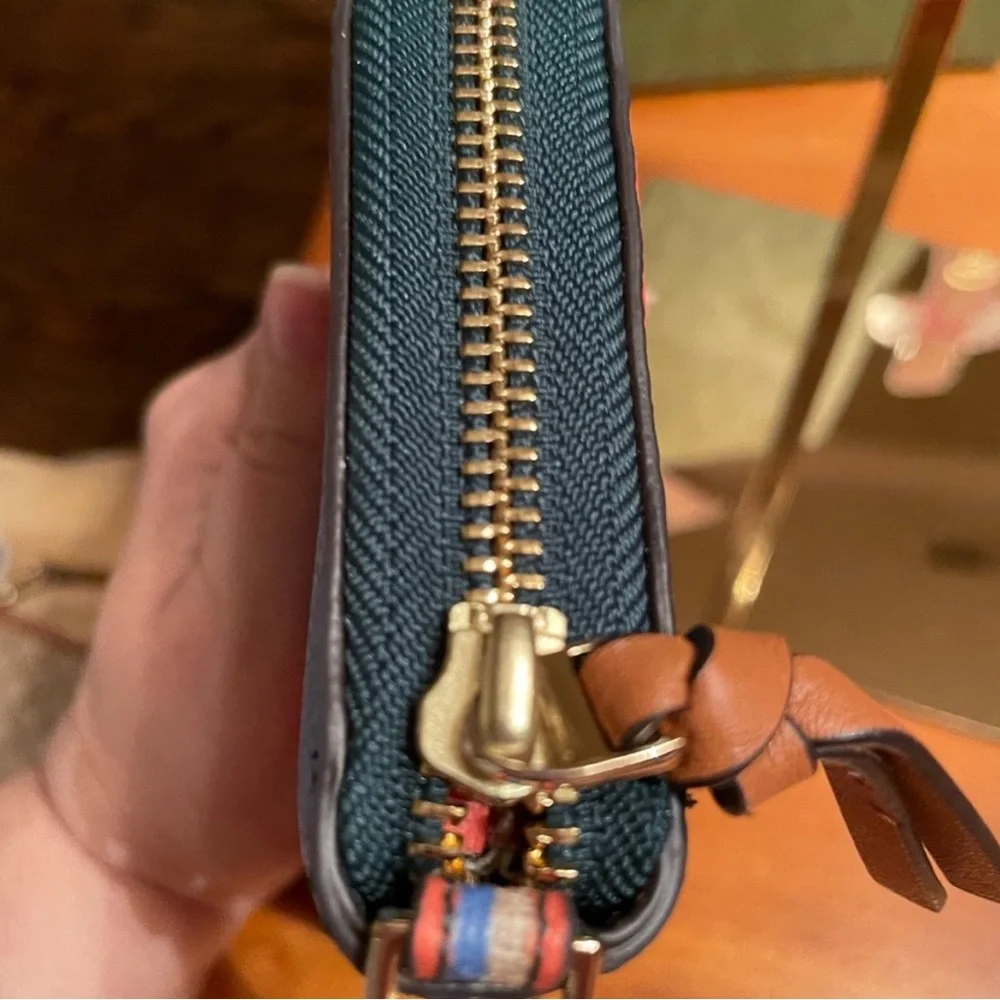 Tory Burch Multicolor Plaid Wallet - Picture 3 of 8